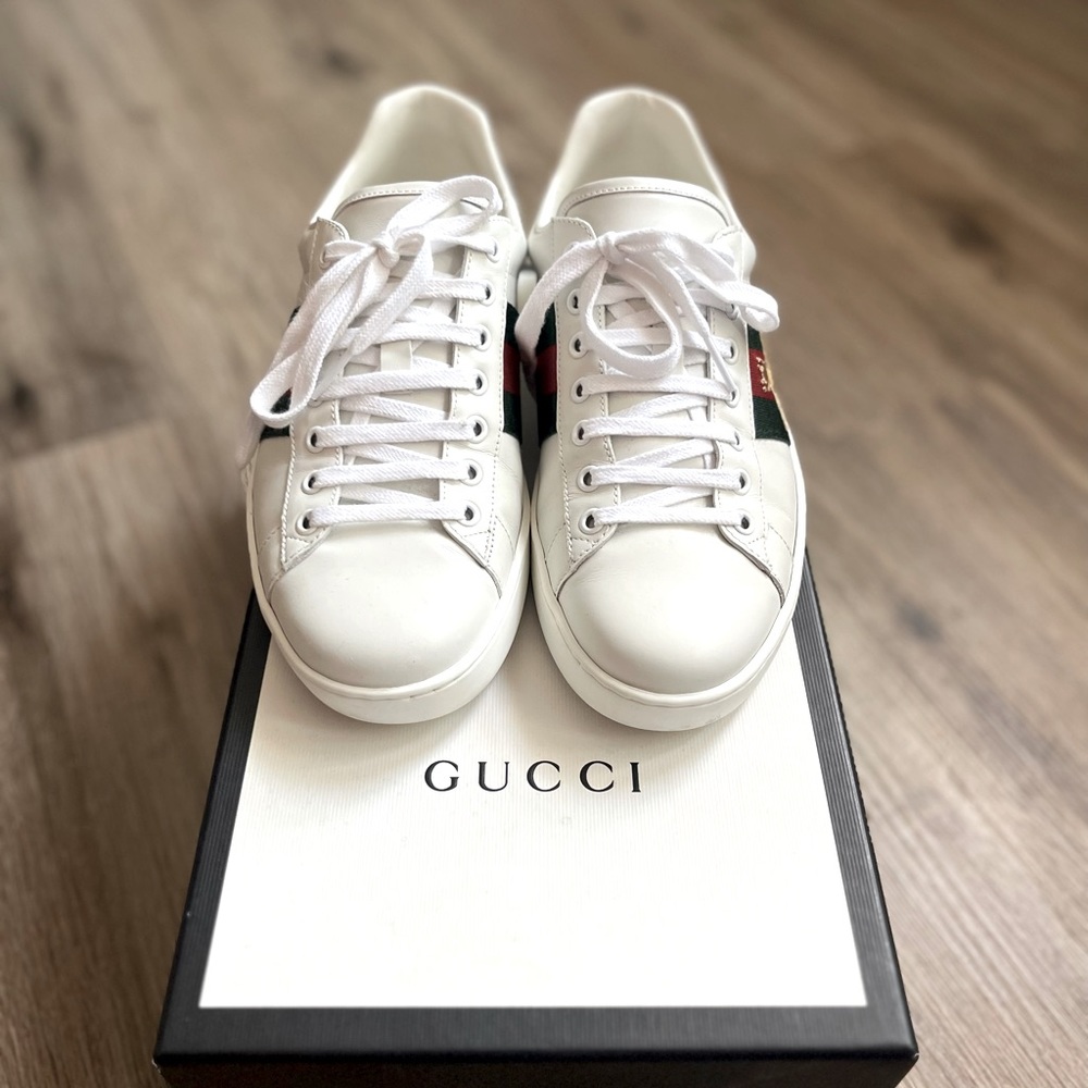 Mens Gucci Ace Embroidered Sneakers Size 7 (8 in regular sizing)